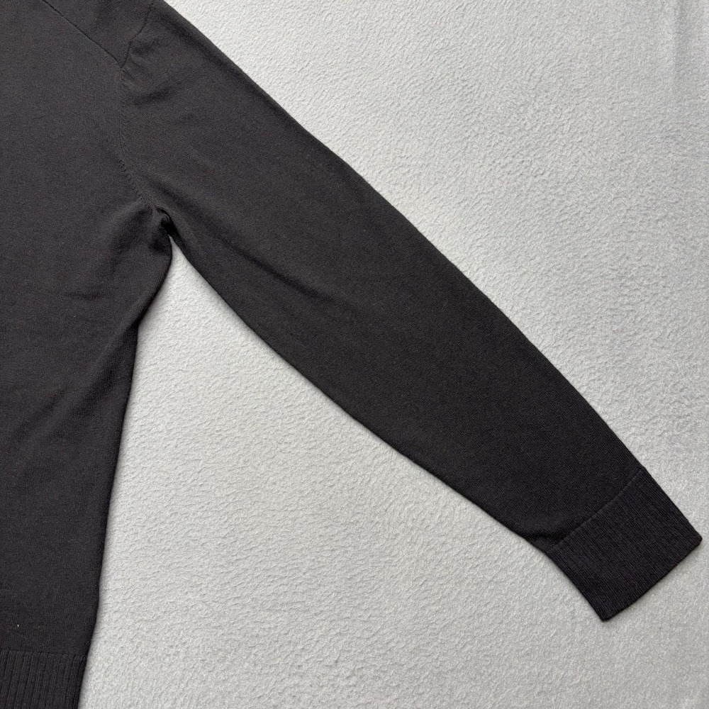 Smartwool Sweater Mens XL Black Merino Wool Blend V Neck Pullover Granola Hiking - Picture 6 of 11